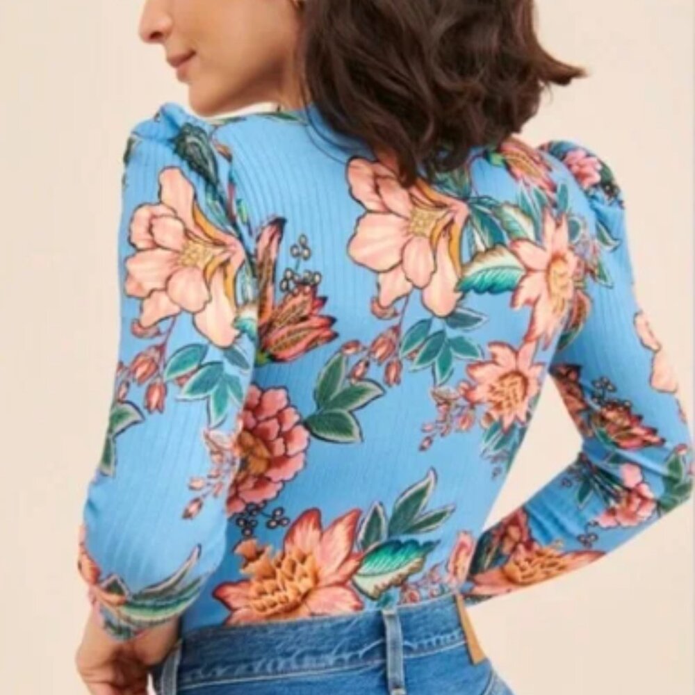 FARM Rio puff sleeve bodysuit, XL - Great Used Condition